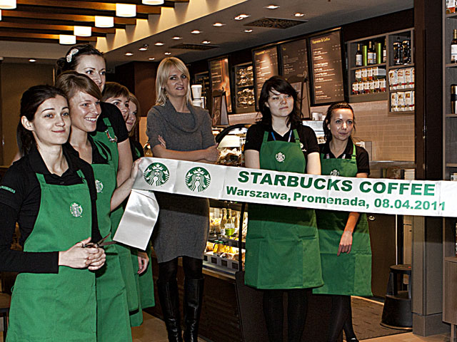 Nowy Starbucks w warszawskiej Promenadzie